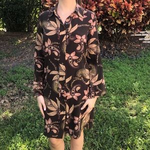 Mossimo Dress with Beige Flowers